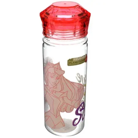 Botella 580 ml 100% plástico con diseños de princesas