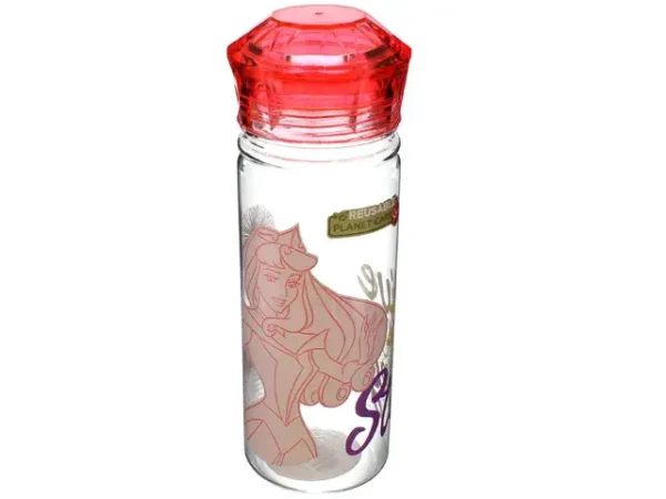 Botella 580 ml 100% plástico con diseños de princesas