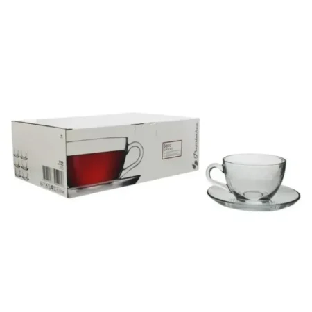 Juego de taza con plato 12 piezas