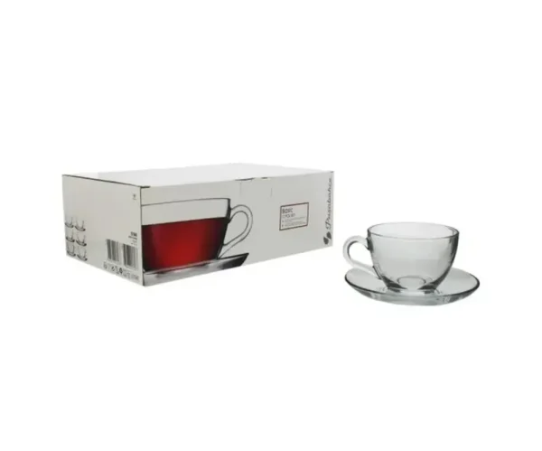 Juego de taza con plato 12 piezas