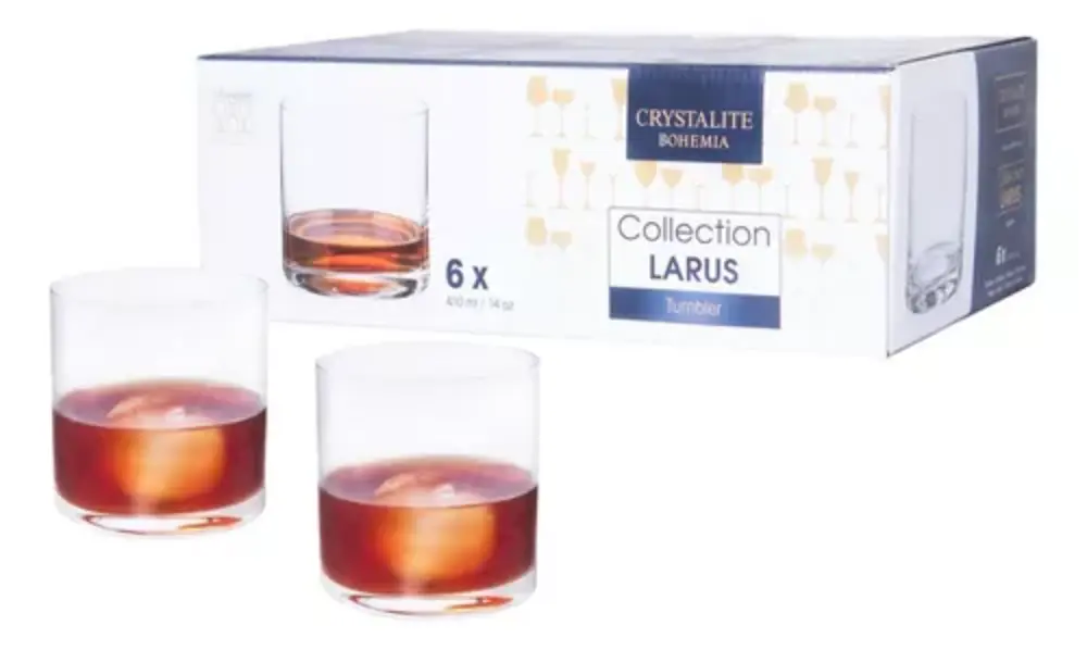 Set de 6 vasos cortos 410 ml