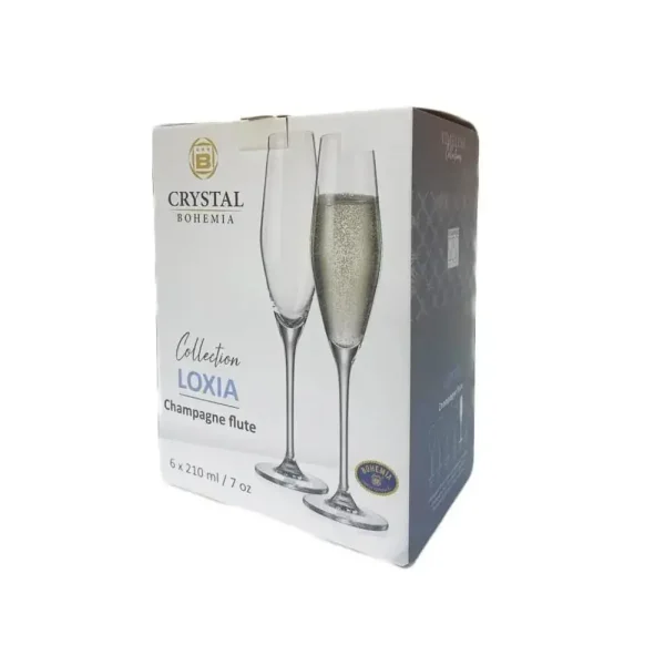 Set de 6 copas para champa?a 210 ml