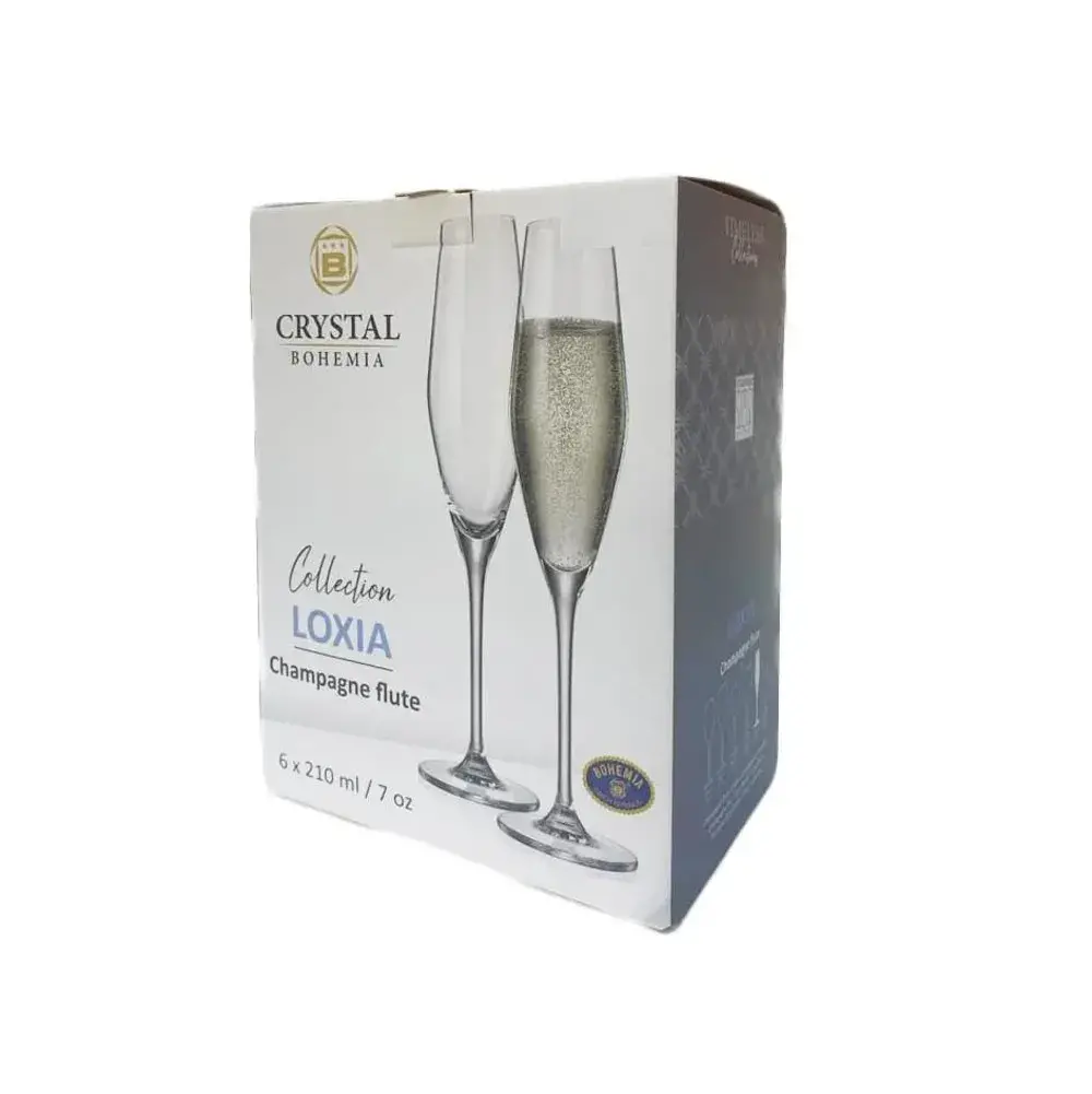 Set de 6 copas para champa?a 210 ml