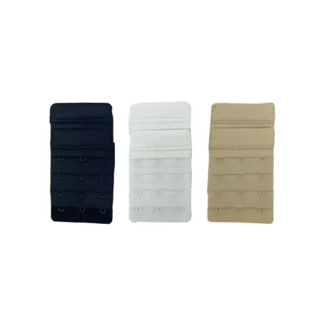 Paquete de 2 extensores de brasier 3 ganchos colores surtidos