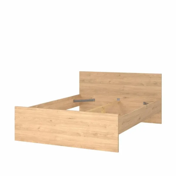 Cama matrimonial Naia roble 146 x 196,6 x 80 cm (incluye somier)