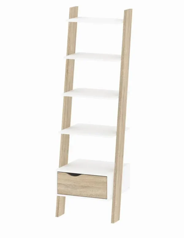 Librero Oslo 1 cajon 55,1 x 48,1 x 180,4 cm