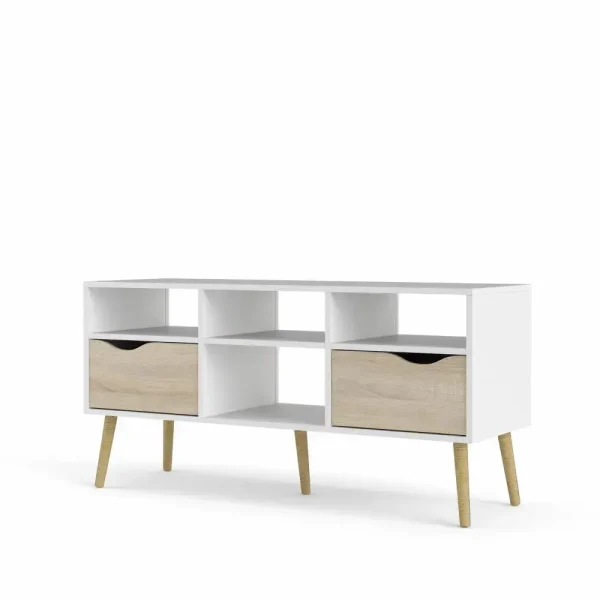 Mueble para tv Oslo 2 cajones 117,2 x 39,1 x 57,4 cm