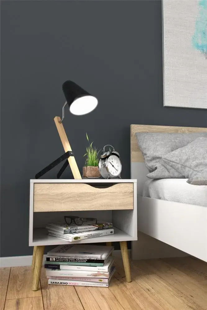 Mesa de noche Oslo 1 cajon 50,2 x 39,1 x 49,7 cm - Image 9