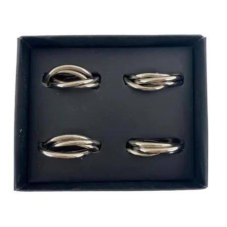 Juego de 4 anillos para servilleta 1,5 x 5 x 5 cm