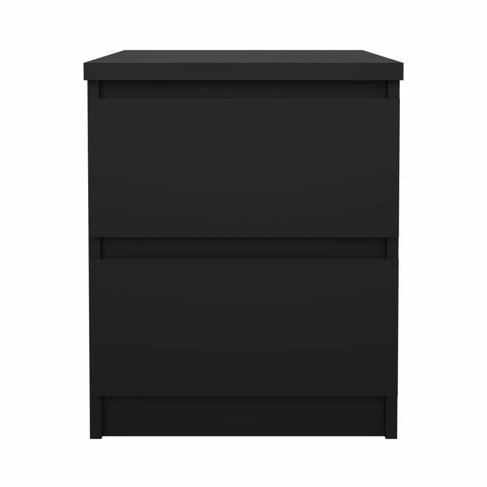 Mesa de noche Naia 2 cajones negro 40,4 x 50 x 49,5 cm - Image 2