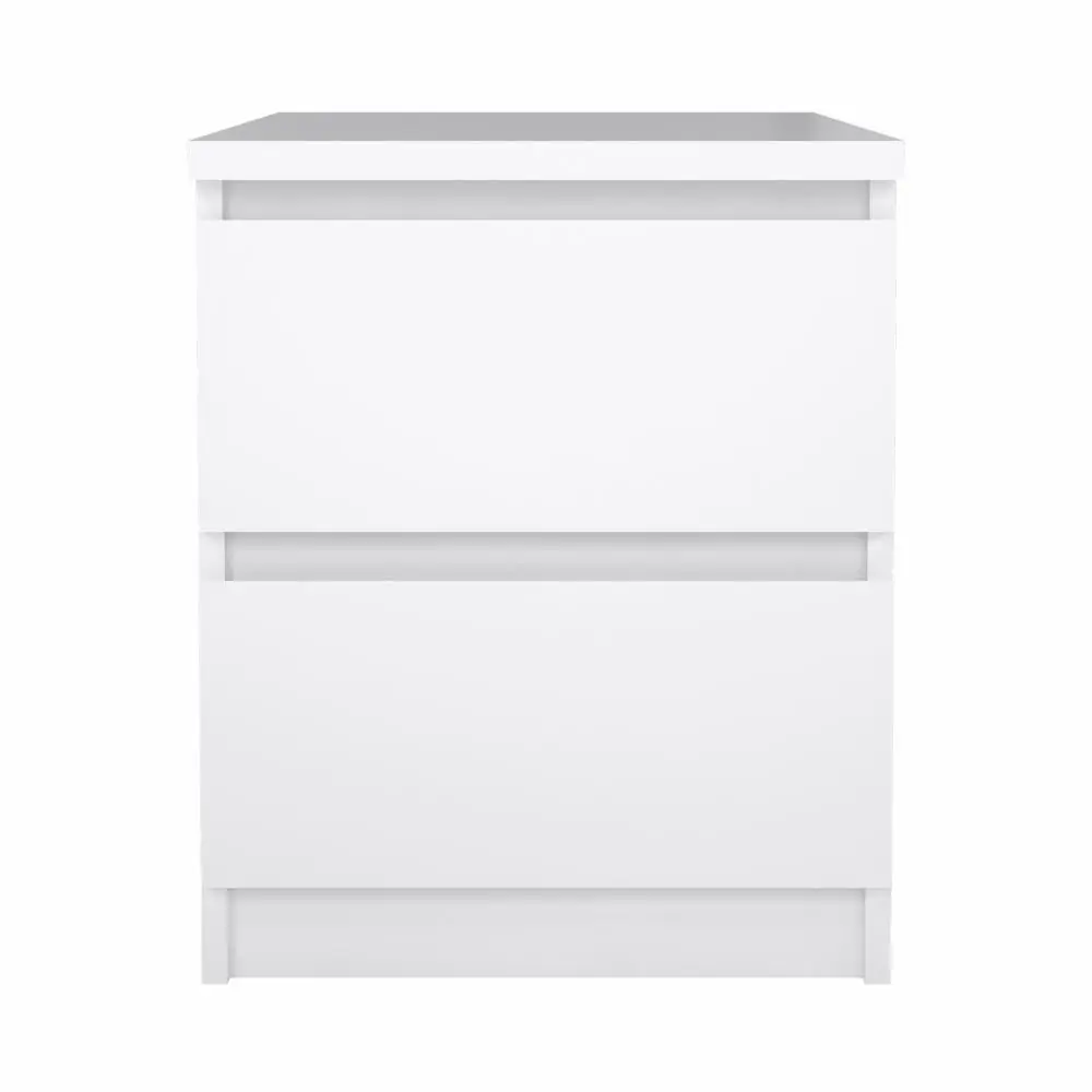 Mesa de noche Naia 2 cajones blanco 40,4 x 50 x 49,5 cm - Image 2