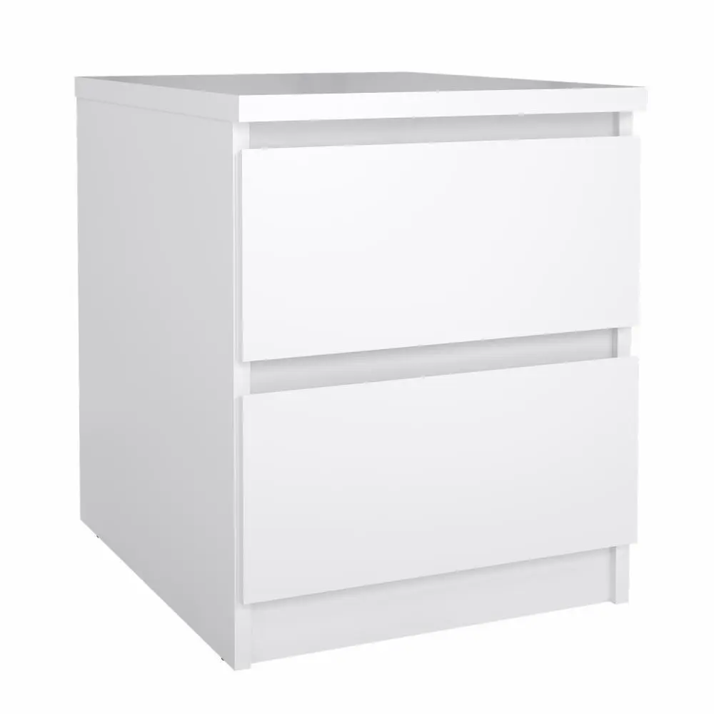 Mesa de noche Naia 2 cajones blanco 40,4 x 50 x 49,5 cm - Image 3