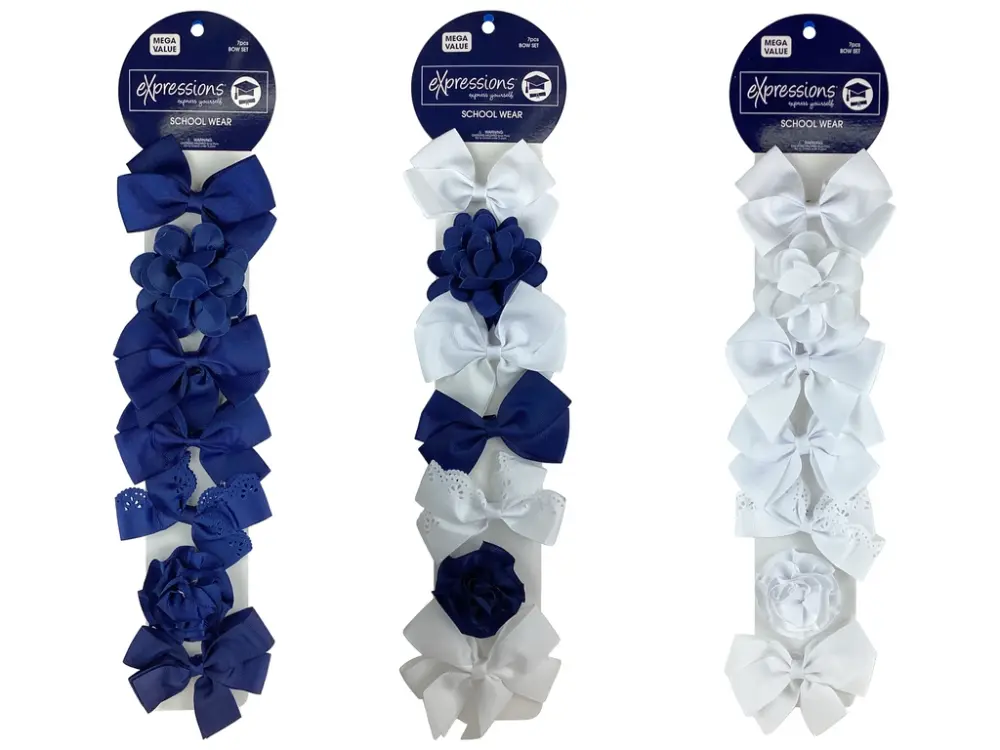 Lazo para cabello 7 piezas