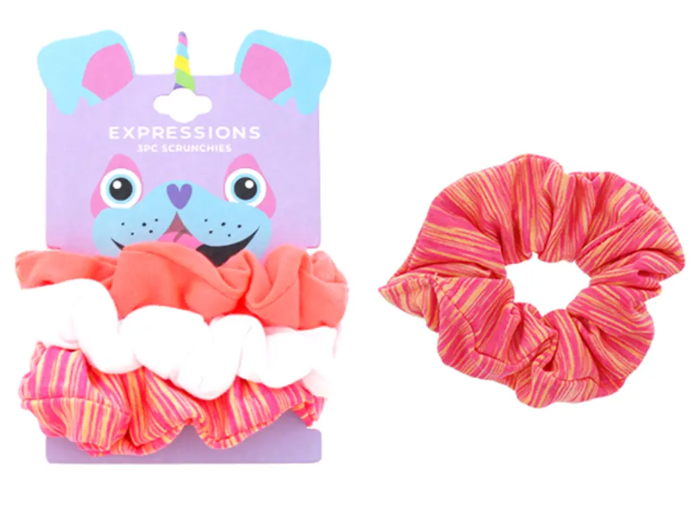 Ligas para cabello 3 piezas 9 cm