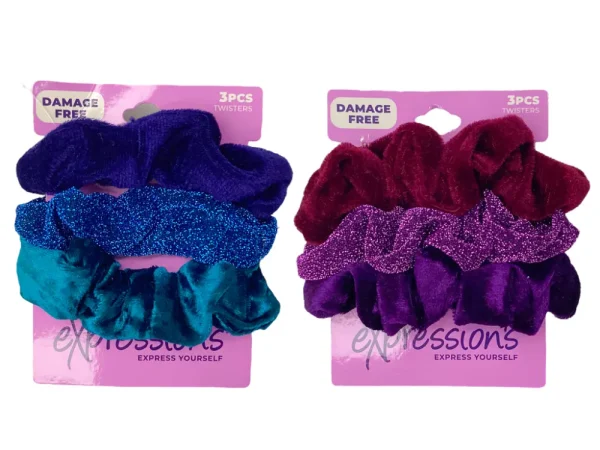 Ligas scrunchies aterciopeladas