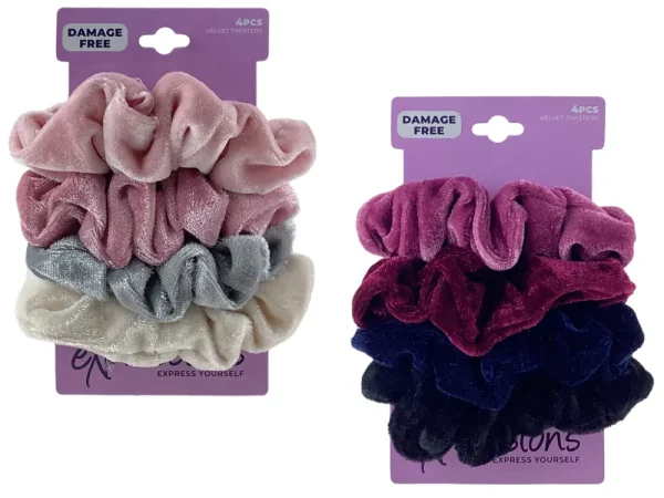 Ligas scrunchies aterciopeladas