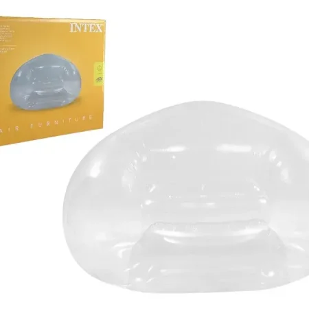 Silla inflable redonda transparente