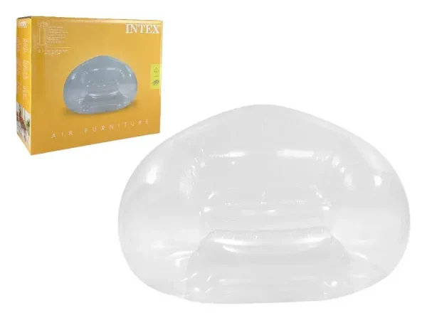 Silla inflable redonda transparente