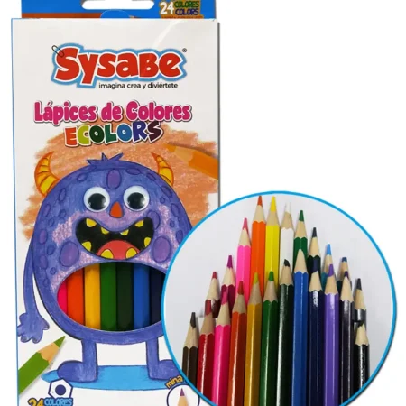 L?pices de colores he x agonales 24 piezas 3 mm