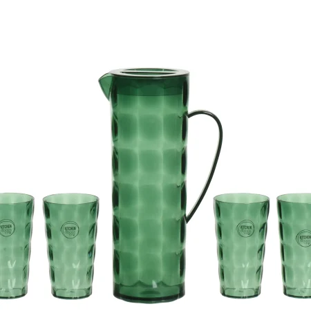 Jarra en juego con vasos 16 x 10 x 28,7 cm