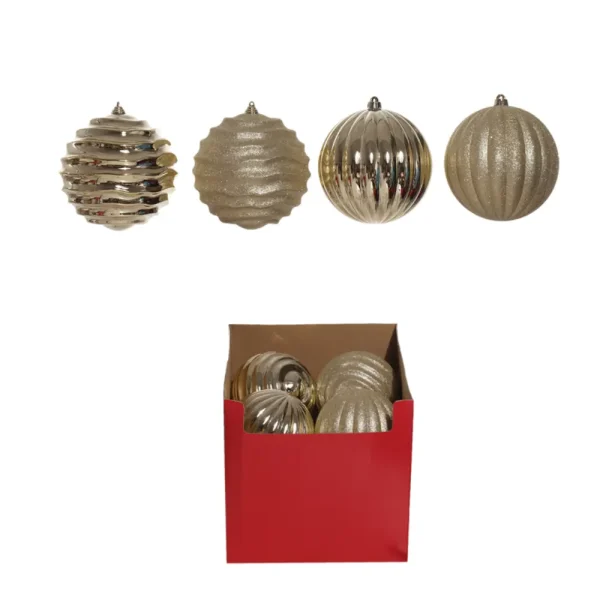 Juego de 6 bambalinas de plástico 20 cm