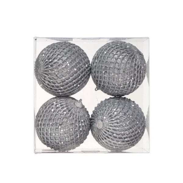 Juego de 4 bambalinas de plástico 41,5 x 41,5 x 42 cm