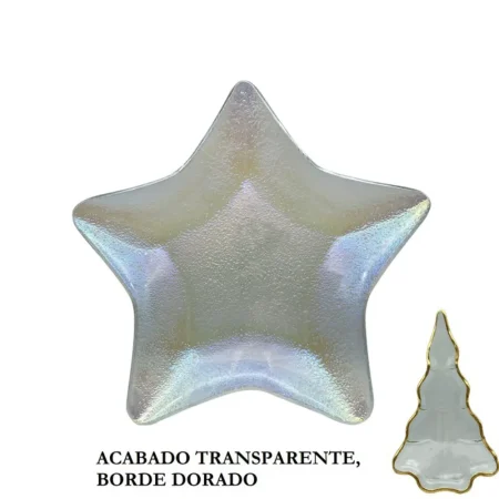 Plato de estrella 28x28cm