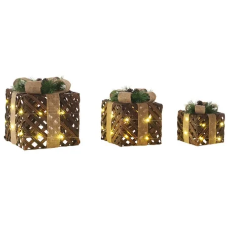 Juego de 3 cajas de regalo led