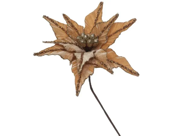 Flor navideña 11 pétalos  30 x 45 cm