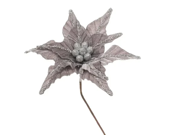 Flor navideña 11 pétalos  30 x 45 cm