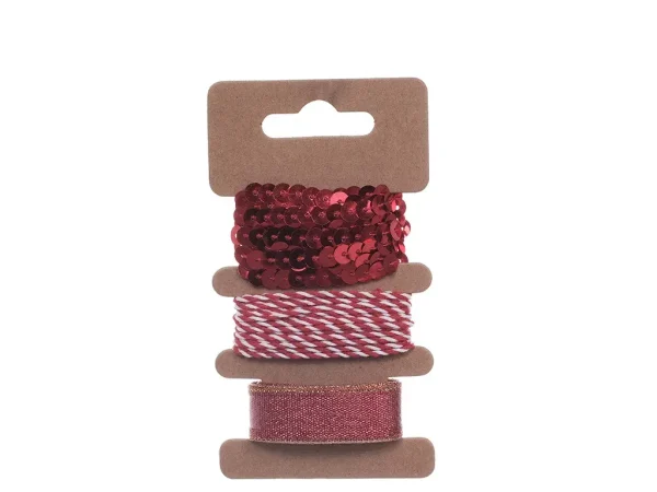 Juego de cintas para regalo 3 pzas 6,5 x 12 x 1,5 cm