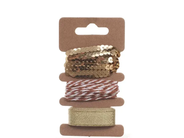 Juego de cintas para regalo 3 pzas 6,5 x 12 x 1,5 cm