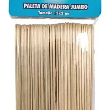 Paletas jumbo madera 15 x 1,8 x 0,16 cm 50 piezas