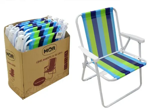 Silla alta plegable 53 x 54,5 x 72 cm