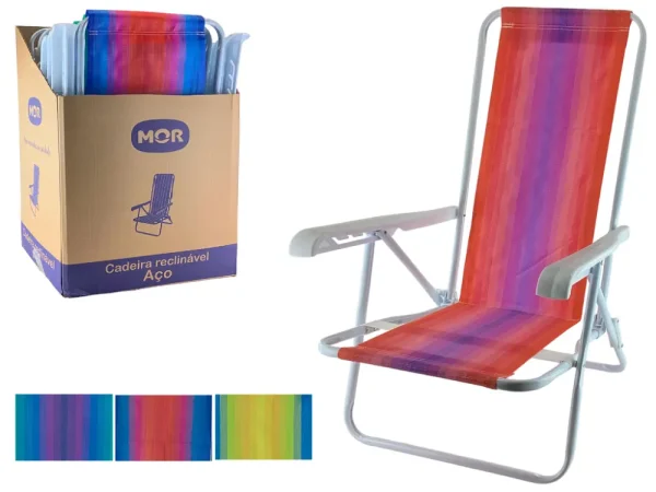 Silla 4 pos, plegable 65,5 x 64,5 x 88 cm
