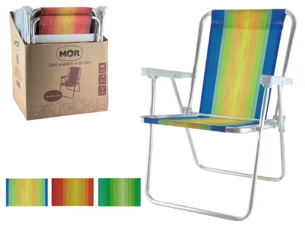 Silla alta plegable 53 x 54,5 x 72 cm