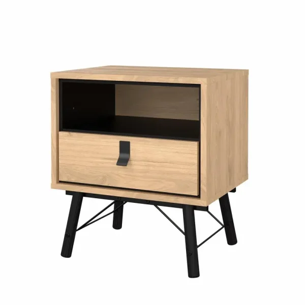 Mesa de noche Ry 1 cajon 53,3 x 40,1 x 59,6 cm