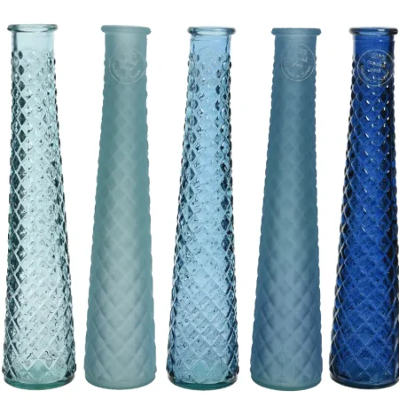 Florero de vidrio colores surtidos 7 x 7 x 32 cm