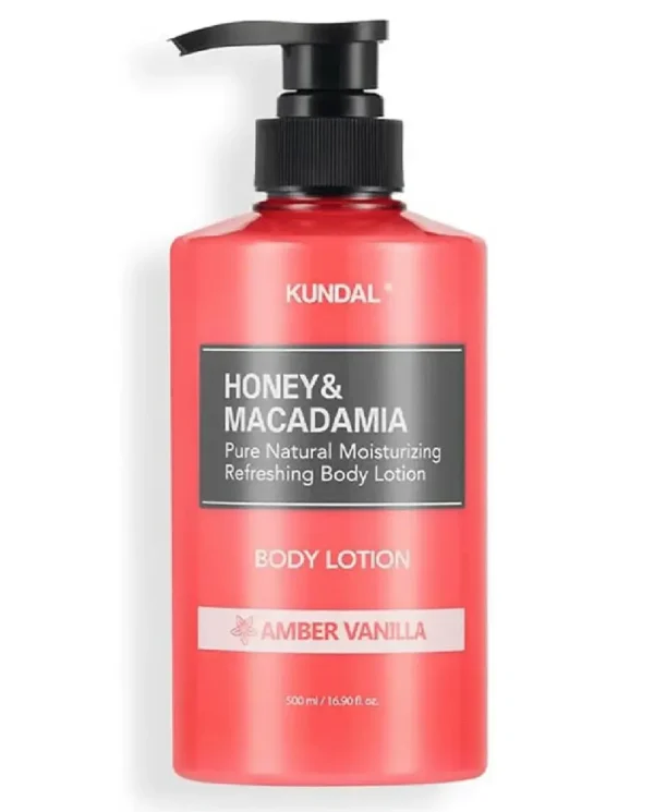 Loción corporal miel y macadamia 500ml ámbar vainilla