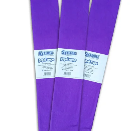 Papel crepe 30% l?mina color violeta