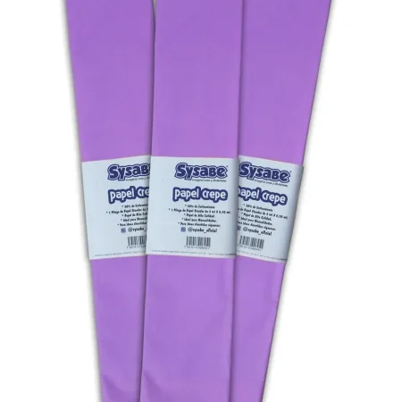 Papel crepe 30% lámina color lila