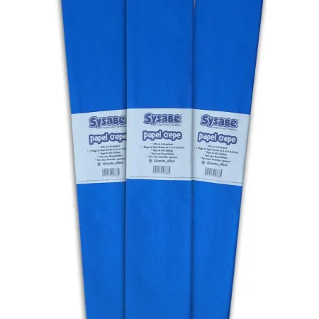 Papel crepe 30% lamina color azul rey