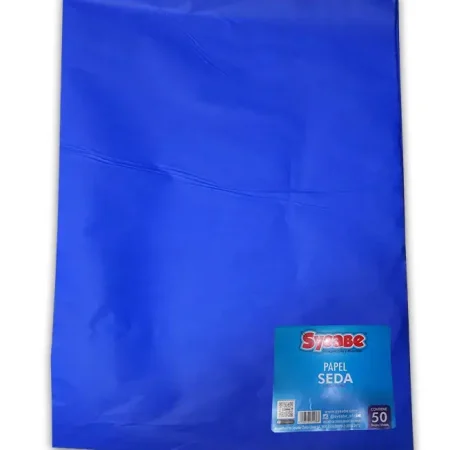 Papel de seda 50 x 70 cm color azul oscuro 5 hojas