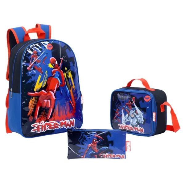 Combo morral lonchera y estuche