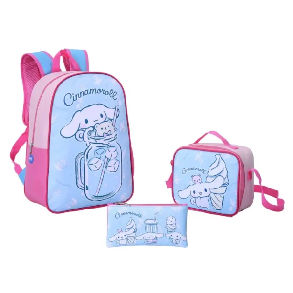 Combo morral lonchera y estuche