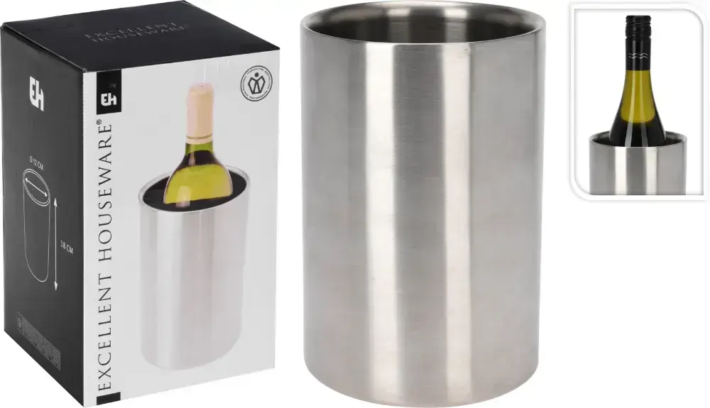 Hielera de acero inoxidable 20X12,5X12