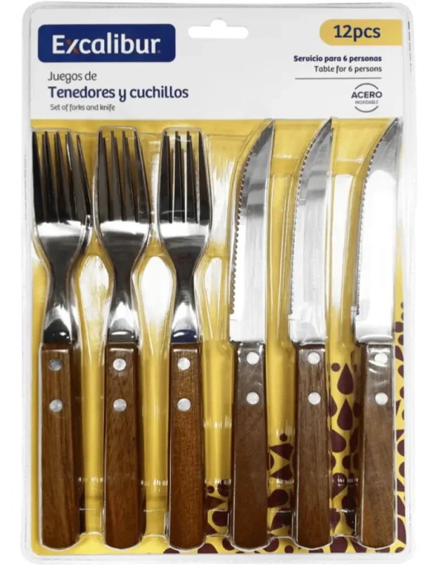 Set de tenedores y cuchillos