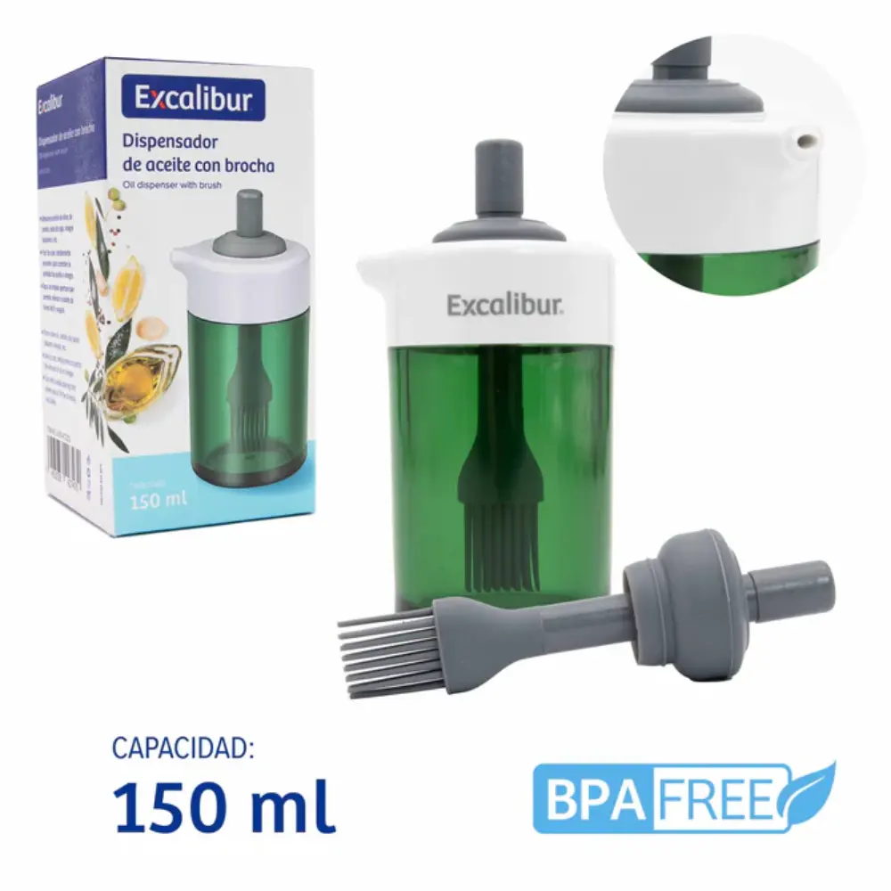 Dispensador de aceite con brocha