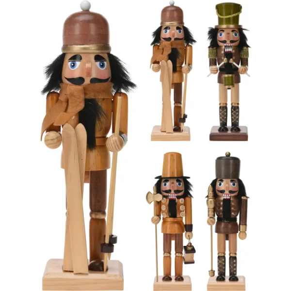 Cascanueces de madera de pino 8x6x25 cm 168 gramos