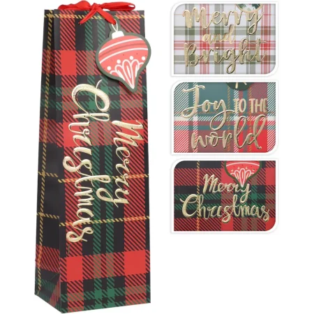 Bolsa de regalo para botellas 36 x 12 x 9 cm